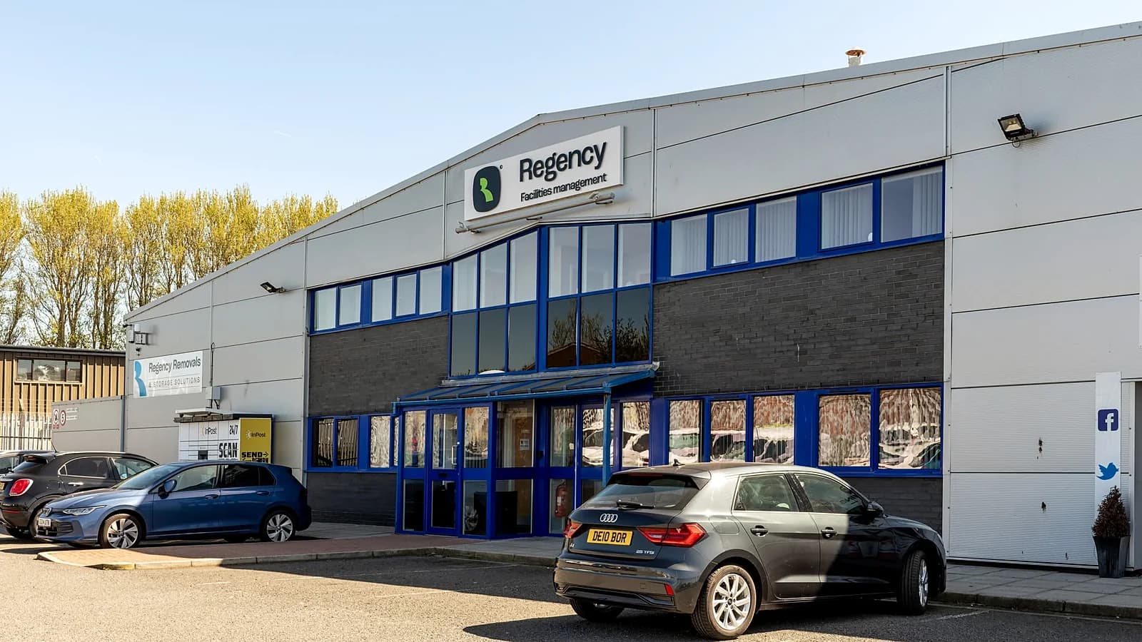 Regency's depot and offices on Heathfield Industrial Estate, Ayr