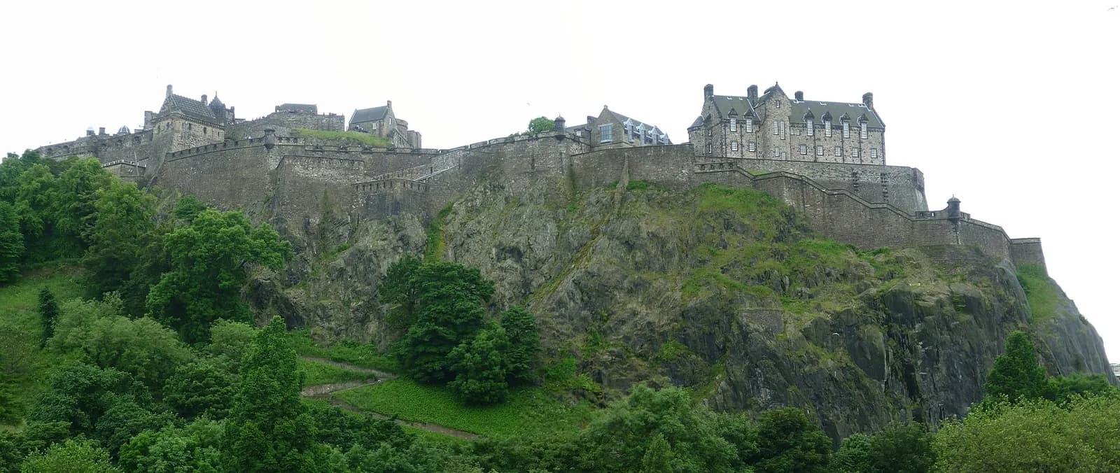 Edinburgh Castle on its rock, seen from Princes Street